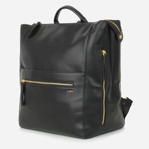 Fawn Design Black Square Diaper Bag with Gold Hardware